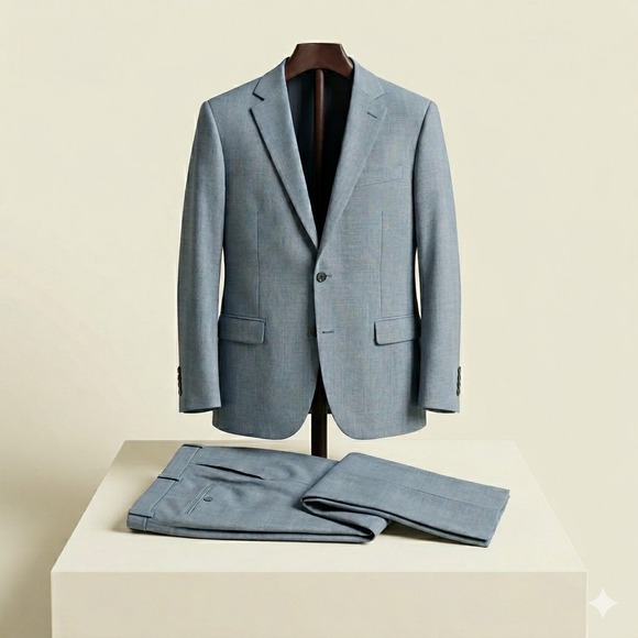 Brooks Brothers Other - Brooks Brothers 1818 Fitzgerald Men's 44L Taupe Gray Saxxon Suit And Pants 38x32